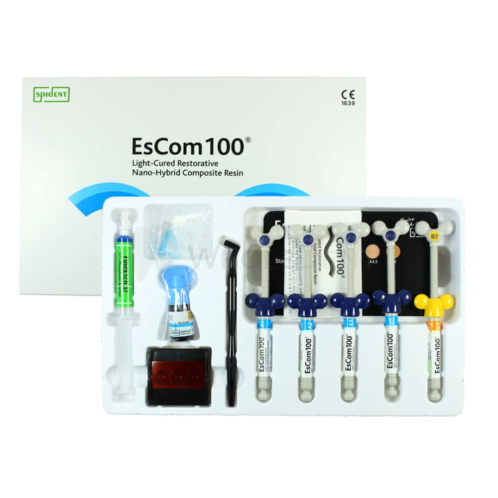 Spident EsCom100® Restorative Nanohybrid Composite Resin System Kit